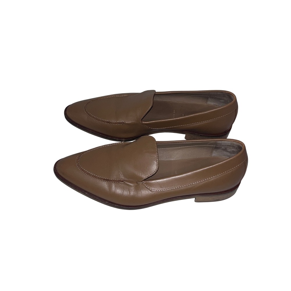 Everlane Modern Loafer Women 10 Brown Good Italian Leather Pointed Toe Flat